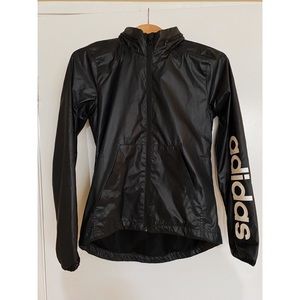 Adidas Women's Linear Windbreaker Jacket, Black,XS